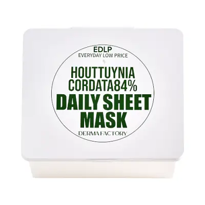 Derma Factory EDLP Houttuynia Cordata 84% Daily Sheet Mask