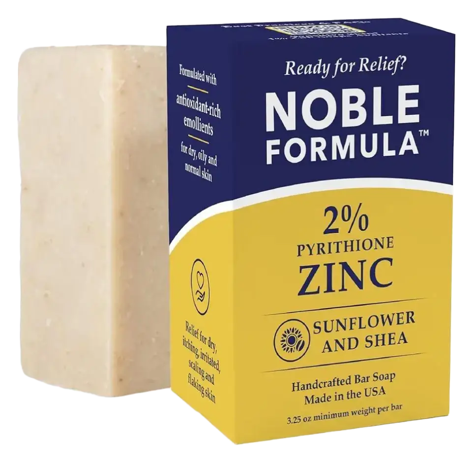 Noble Formula Sunflower & Shea 2% Pyrithione Zinc (ZnP) Bar Soap