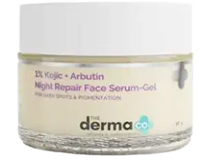 The Derma Co 1% Kojic + Arbutin Night Repair Face Serum-Gel