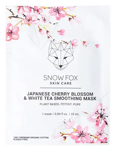 Snow Fox Skincare Japanese Cherry Blossom & White Tea Smoothing Mask