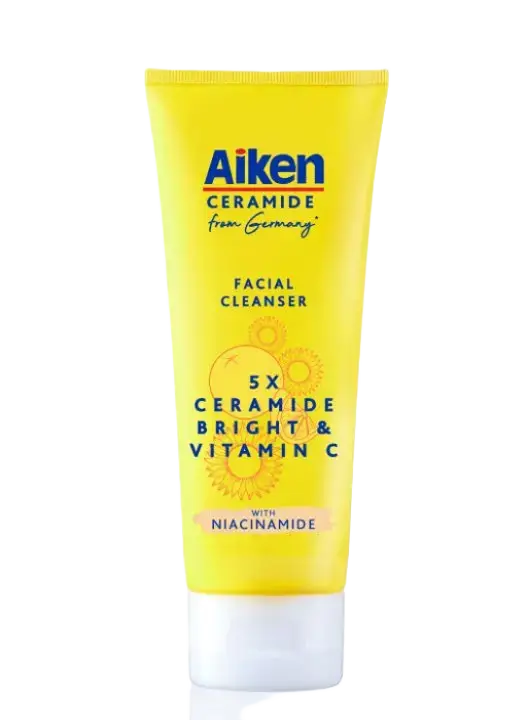 Aiken 5x Ceramide Bright & Vitamin C Facial Cleanser