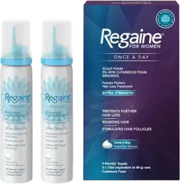 Regaine For Women Once a Day Scalp Foam Hair Regrowth with Minoxidil Foam