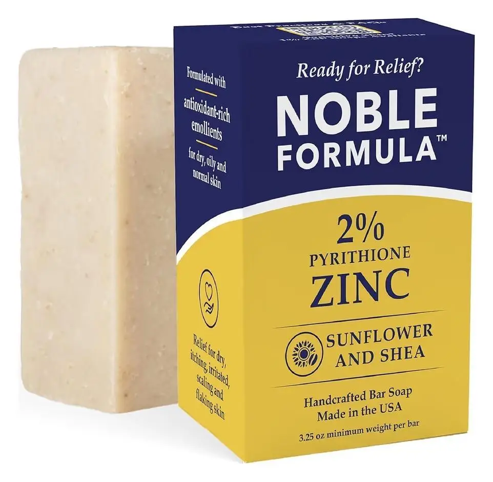Noble Formula Sunflower & Shea 2% Pyrithione Zinc (ZnP) Bar Soap