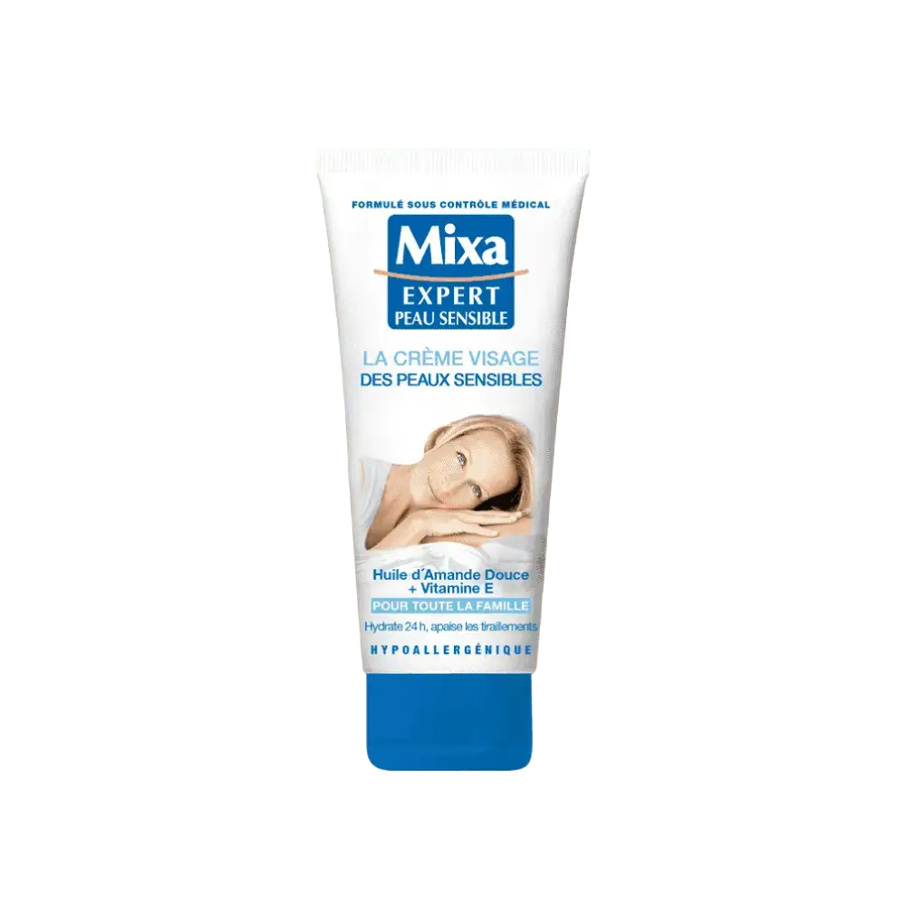 Mixa La Crème Visage Des Peaux Sensibles Huile D'Amande Douce + Vitamine E