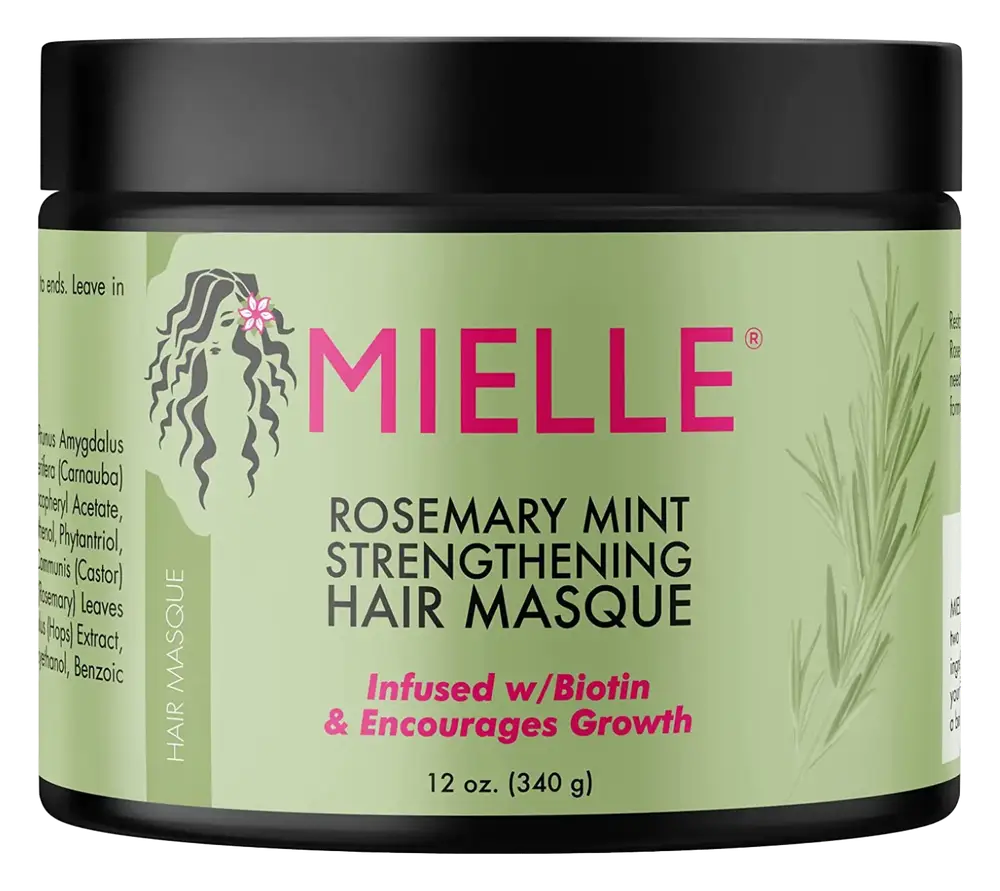 Mielle Organics Strengthen Moisturize Nourish Hair Mask w/ Biotin, Rosemary, Coco Oil, & Honey