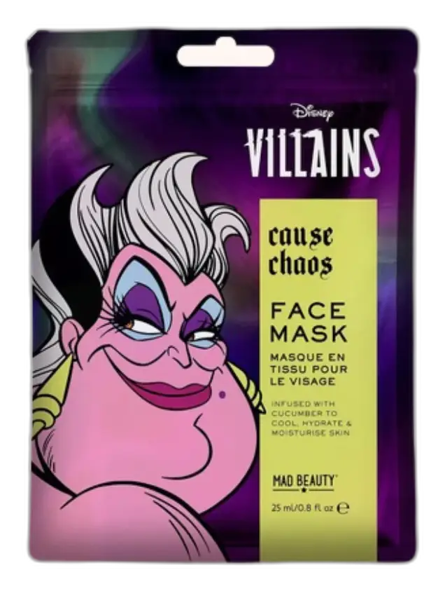 Mad Beauty Disney Pop Villains Face Masks Ursula
