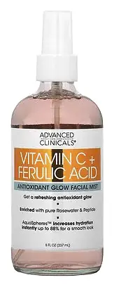 Advanced Clinicals Vitamin C + Ferulic Acid Antioxidant Glow Facial Mist