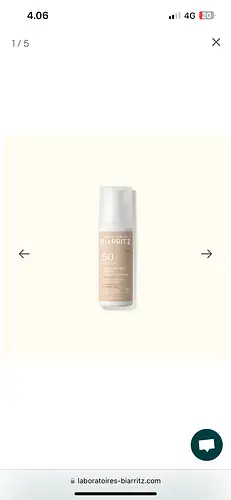 Laboratoires de Biarritz SPF50 Tinted Sun Cream Ivory