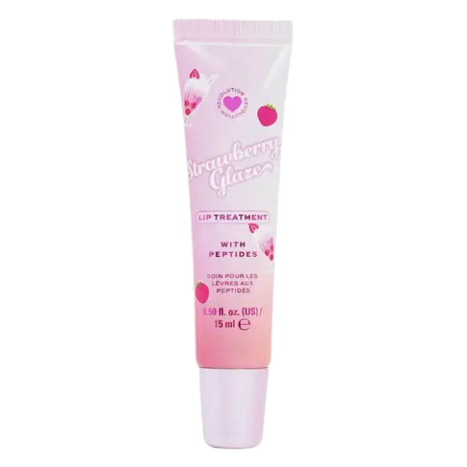 Revolution Beauty I Heart Revolution Strawberry Glaze Peptide Lip Balm Treatment