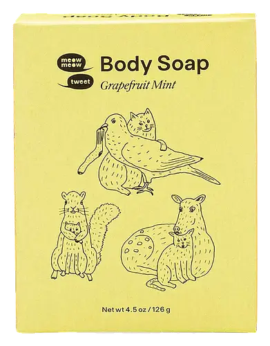 Meow Meow Tweet Body Soap Grapefruit Mint