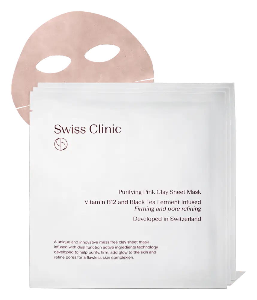 Swiss Clinic Clay Sheet Mask Purifying Pink Clay