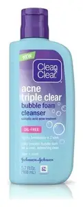 Clean & Clear Acne Triple Clear Bubble Foam Cleanser