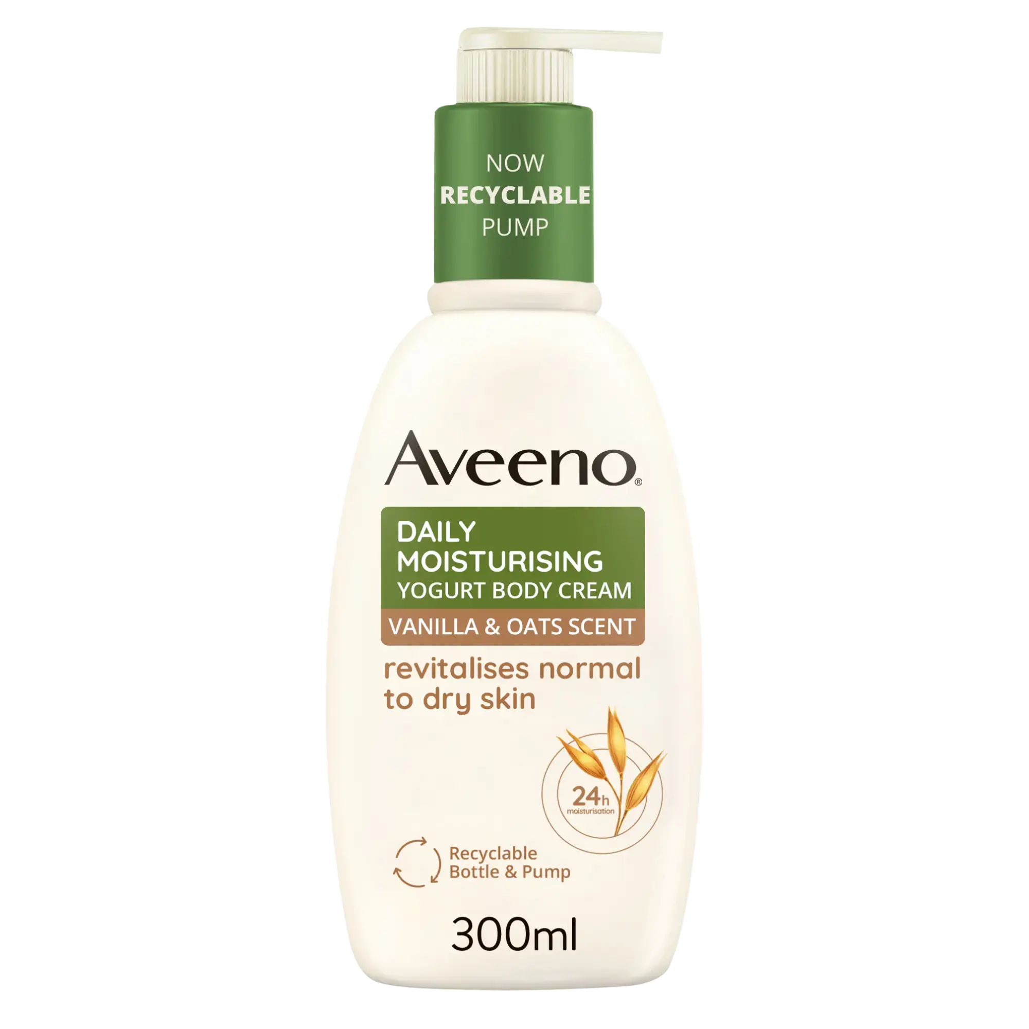 Aveeno Daily Moisturising Yogurt Body Cream Vanilla & Oats Scent