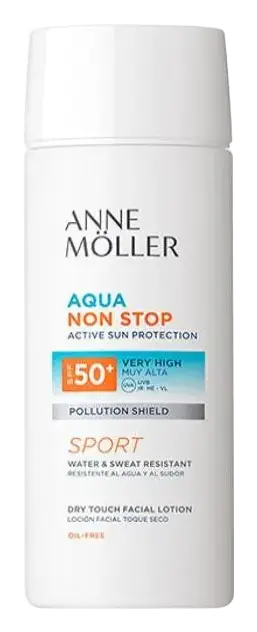 Anne Moller Aqua Non Stop Active Sun Protection Dry Touch Facial Lotion SPF 50+