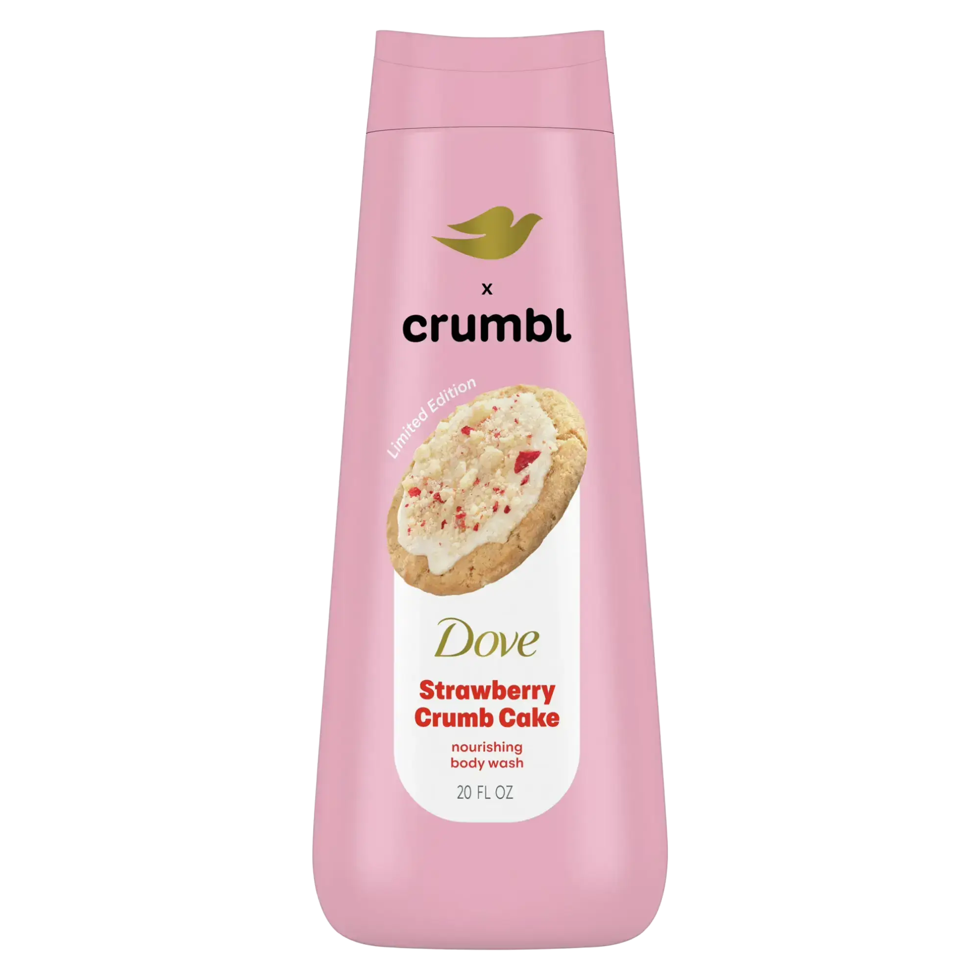 Dove Crumbl Nourishing Liquid Body Wash Strawberry Crumb Cake