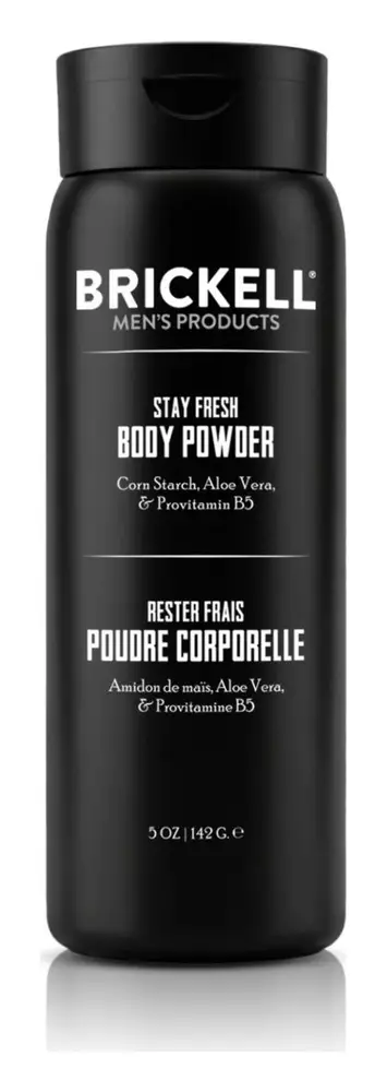 Brickell Men's Products Stay Fresh Body Powder Unscented