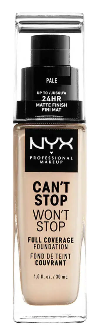 NYX Cosmetics Can't Stop Won't Stop Full Coverage Foundation 01 Pale