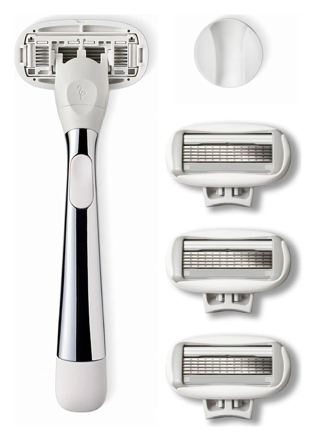Flamingo 5-Blade Razors for Women Chrome