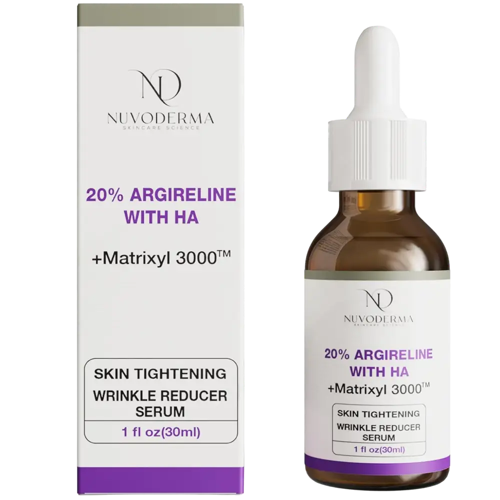 Nuvoderma 20% Argireline With HA + Matrixyl 3000 Skin Tightening Wrinkle Reducer Serum