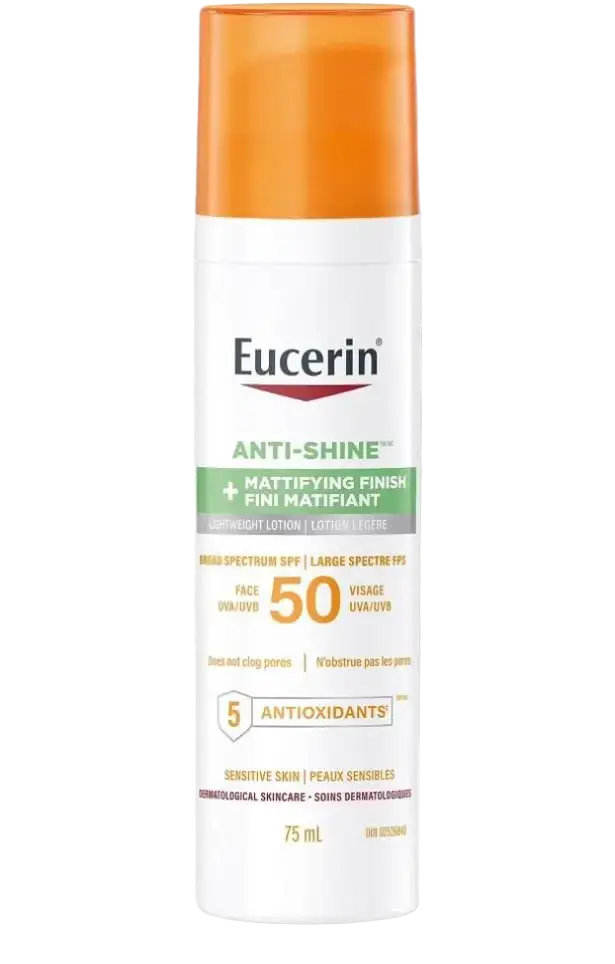 Eucerin Anti-Shine Mattifying Finish Sunscreen SPF 50 Canada