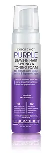 Giovanni Color Chic Purple Leave-In Hair Styling & Toning Foam
