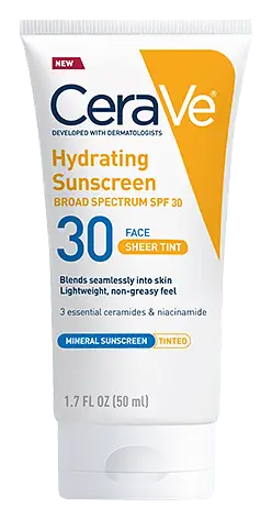 CeraVe Hydrating Sunscreen With SPF 30 Sheer Tint