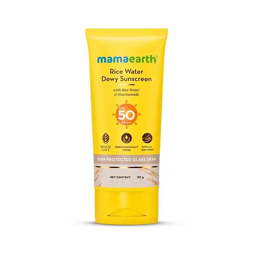 Mamaearth Rice Water Dewy Sunscreen SPF 50 PA++++