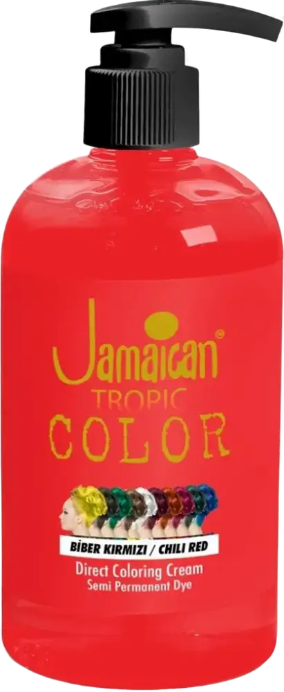 Jamaican Jean's Tropic Color Direct Coloring Cream Semi Permanent Dye 521 Biber Kırmızı / Chili Red