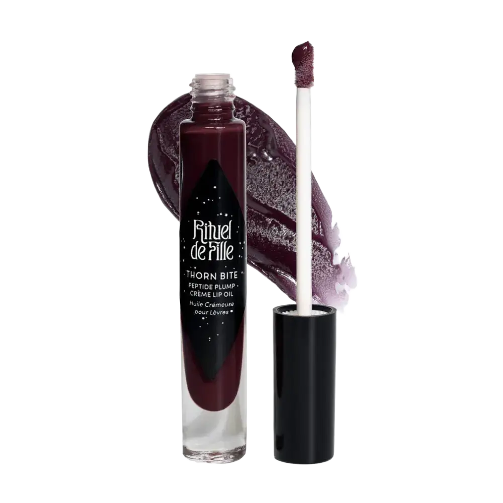 Rituel de Fille Thorn Bite Peptide Plump Crème Lip Oil Dark Thorn