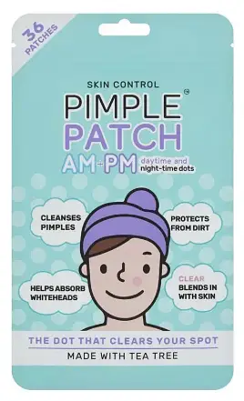 Skin Control Pimple Patches AM & PM Daytime and Night time dots 36 Patches