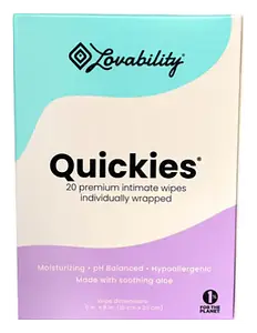 Lovability Quickies Intimate Wipes