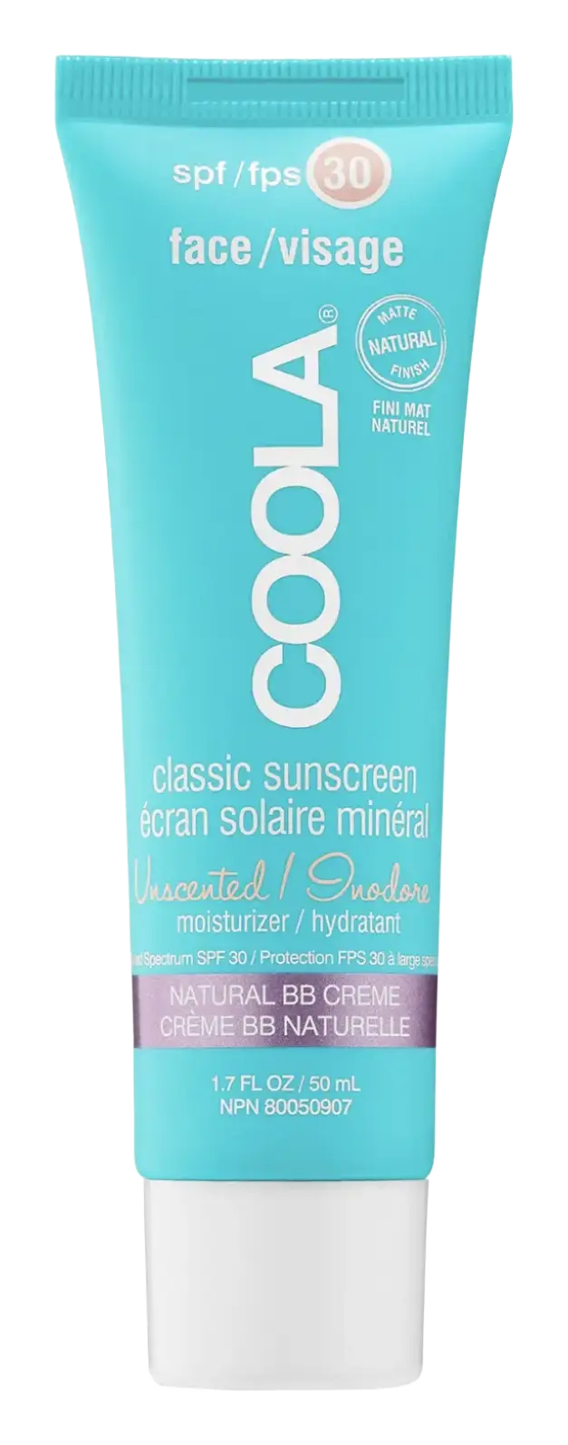 COOLA Face Mineral Sunscreen SPF 30 Matte Tint Natural Beige