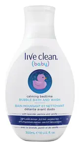 Live Clean Baby Calming Bedtime Bubble Bath And Wash