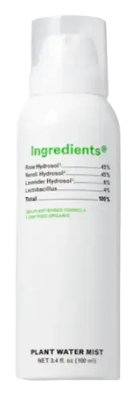 Ingredients Rose Plant Water Mist