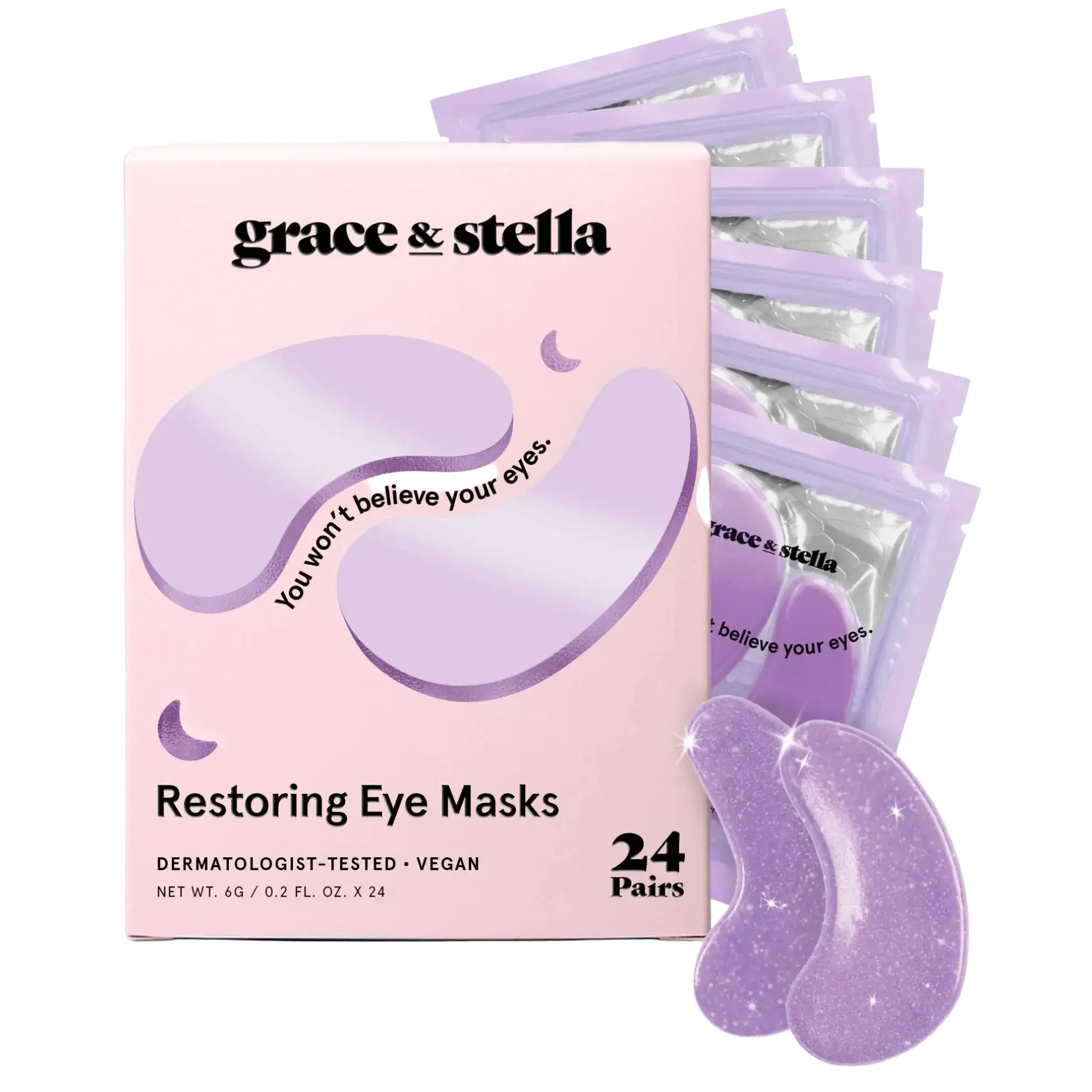 Grace & Stella Restoring Purple Eye Masks