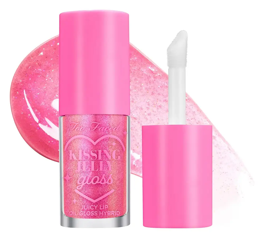 Too Faced Kissing Jelly Non-Sticky Lip Oil Gloss Bubblegum