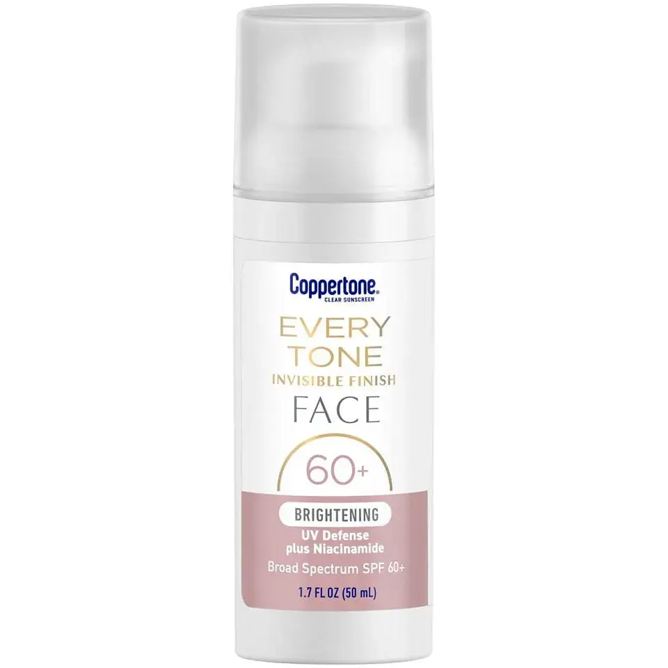 Coppertone Every Tone Invisible Finish Face Sunscreen SPF 60+ Brightening