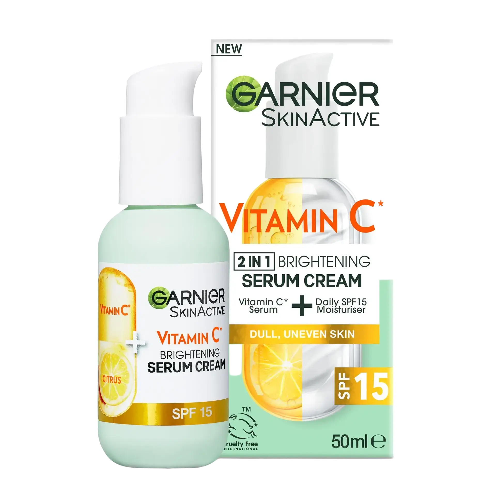 Garnier Vitamin C 2-In-1 Brightening Serum Cream Australia