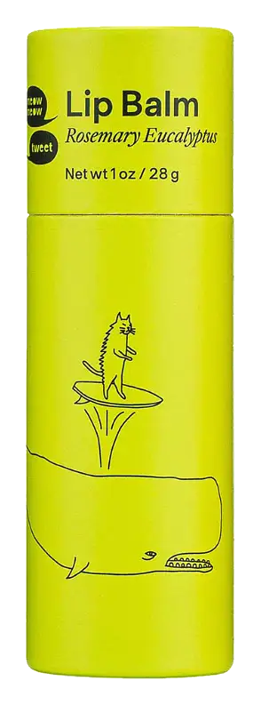 Meow Meow Tweet Vegan Lip Balm Rosemary Eucalyptus