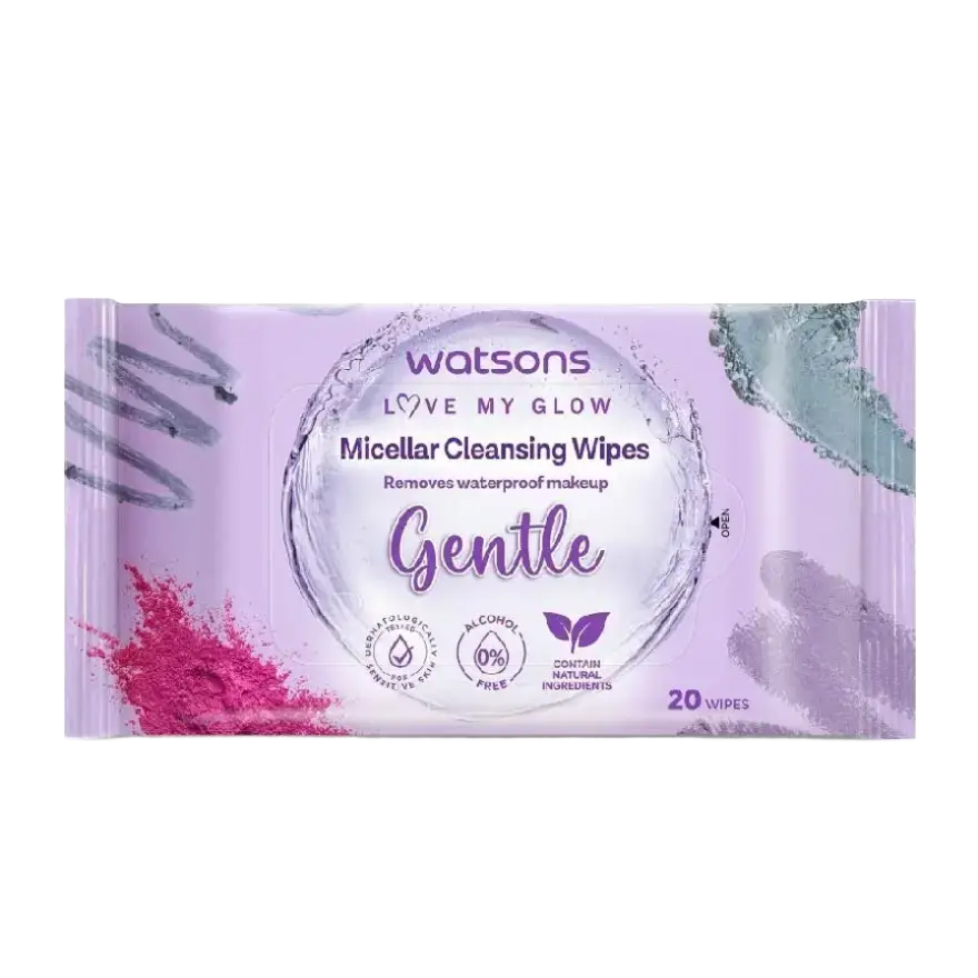 Watsons Micellar Cleansing Wipes Gentle