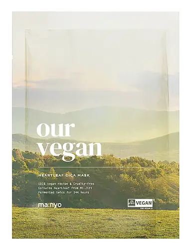 ma:nyo Our Vegan Heartleaf Cica Mask