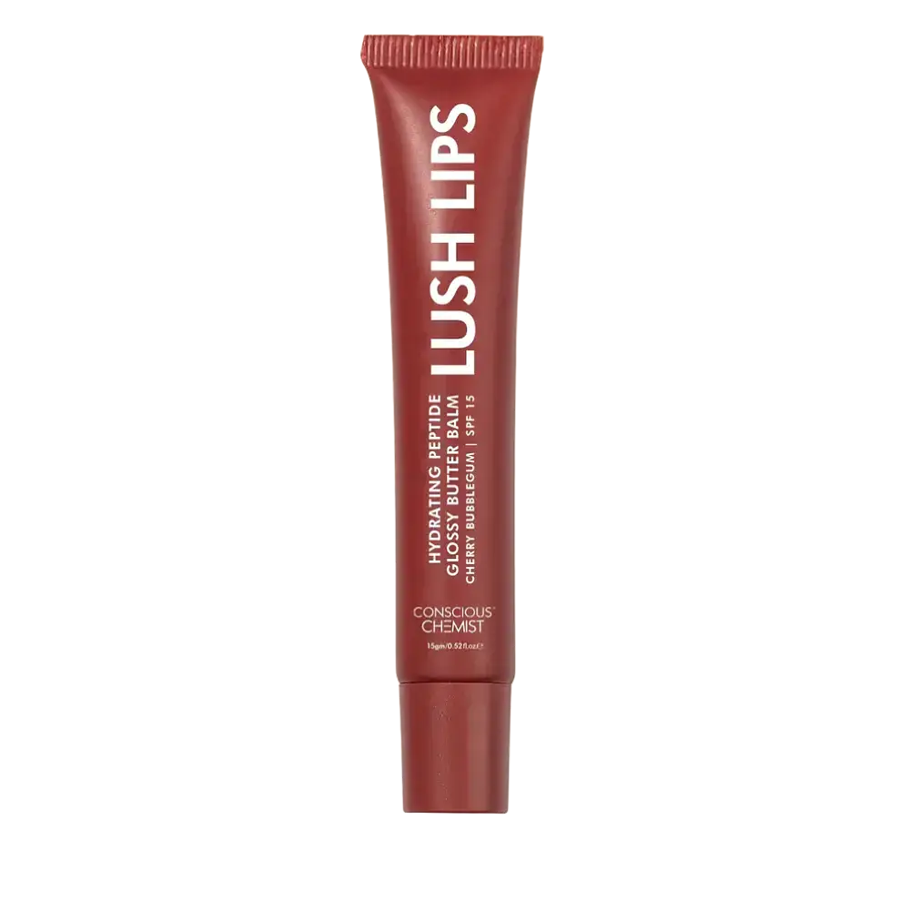 Conscious Chemist Glossy Peptide Lip Balm Cherry Bubblegum