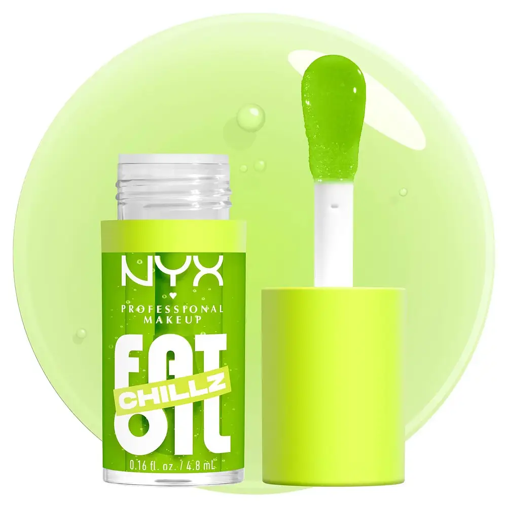 NYX Cosmetics Fat Oil Lip Drip Chillz Cooling Lip Oil Kiwi Freeze