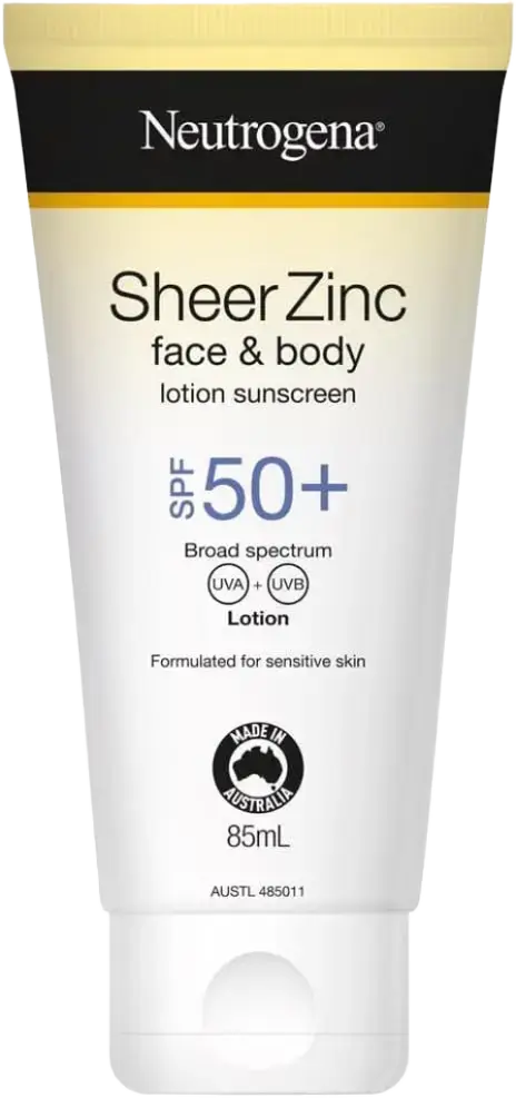 Neutrogena Sheer Zinc Face & Body Lotion Sunscreen SPF 50+