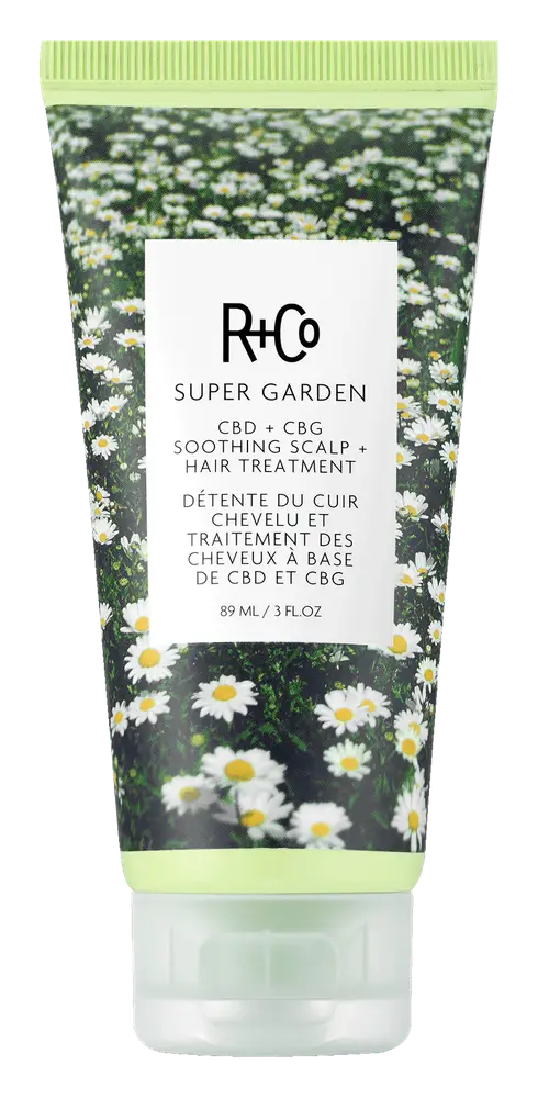 R & Co Super Garden CBD + CBG Soothing Scalp + Hair Treatment