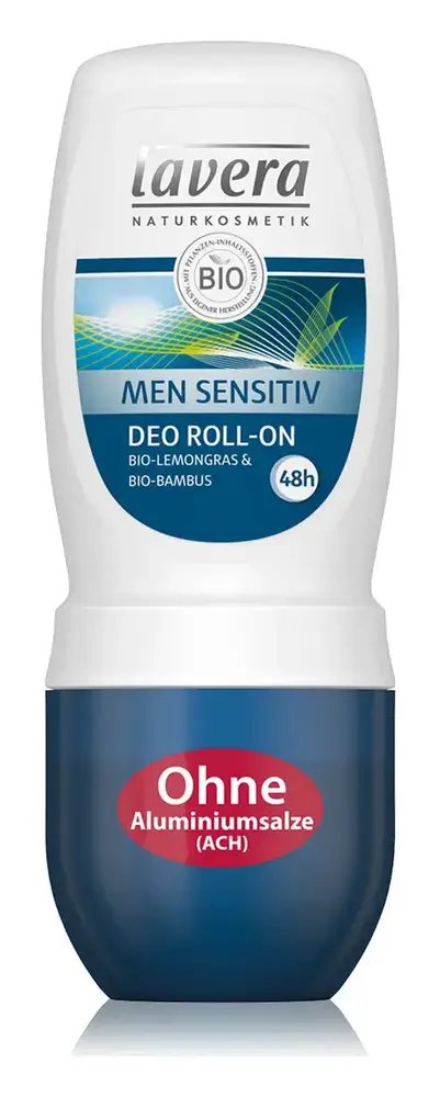 Lavera Men Sensitiv Deo Roll-On 48h Bio-Lemongras & Bio-Bambus