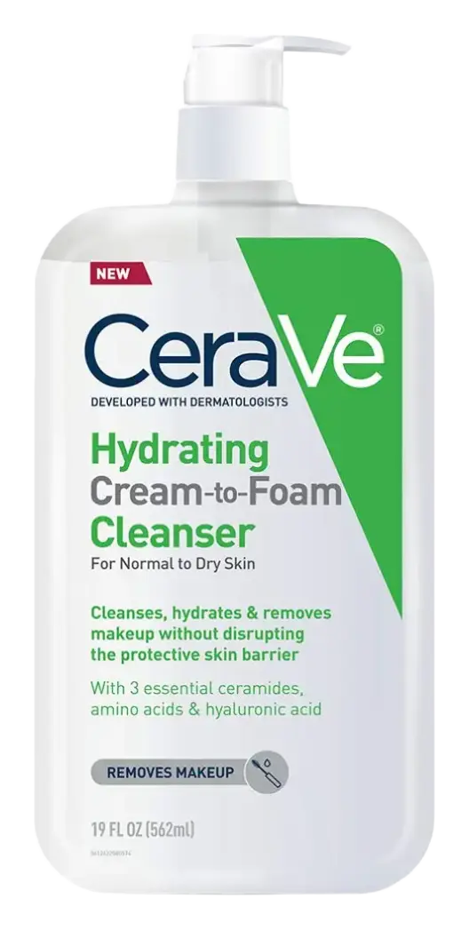 CeraVe Hydrating Cream To Foam Cleanser (Normal to Dry Skin)