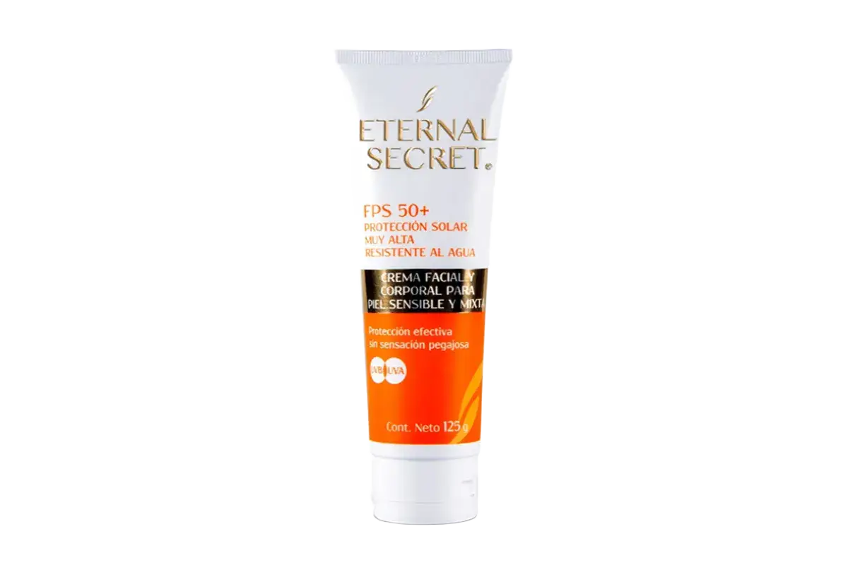 Eternal Secret SPF 50+ Proteccion Solar Muy Alta Resistente Al Agua