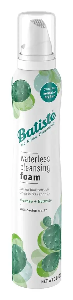 Batiste Waterless Cleansing Foam Cleanse + Hydrate with Cactus Water