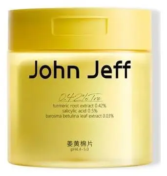 John Jeff Turmeric Cotton Pads